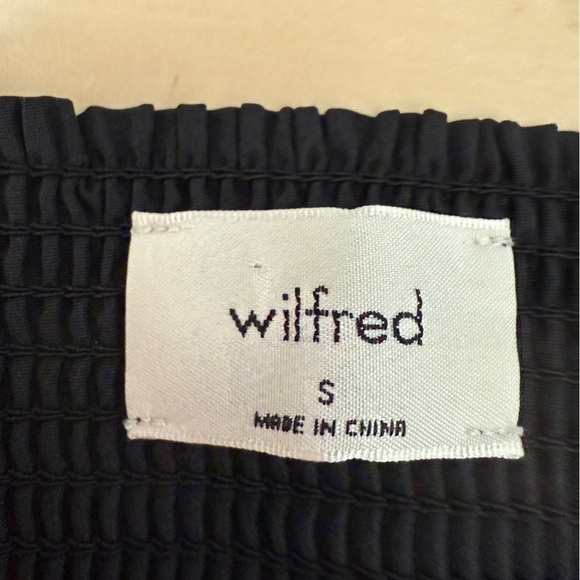 Wilfred Aritizia Black Smocked Maxi Dress - Light Weight Adjustable Straps - - Picture 3 of 6